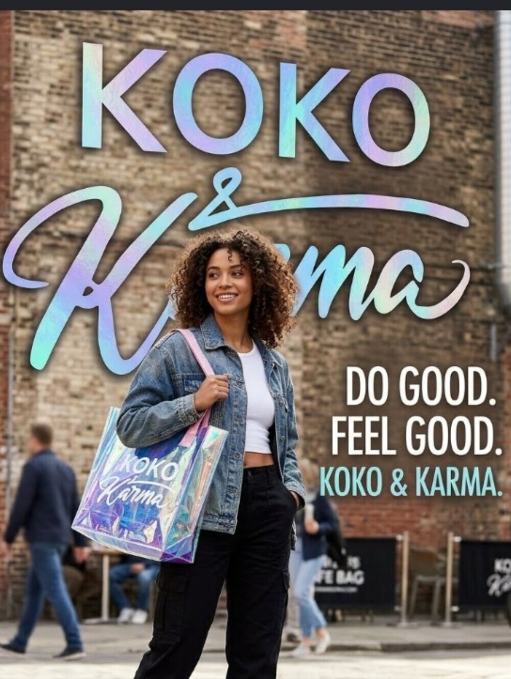 New Koko And Karma Iridescent Shopping Or Beach Tote Large